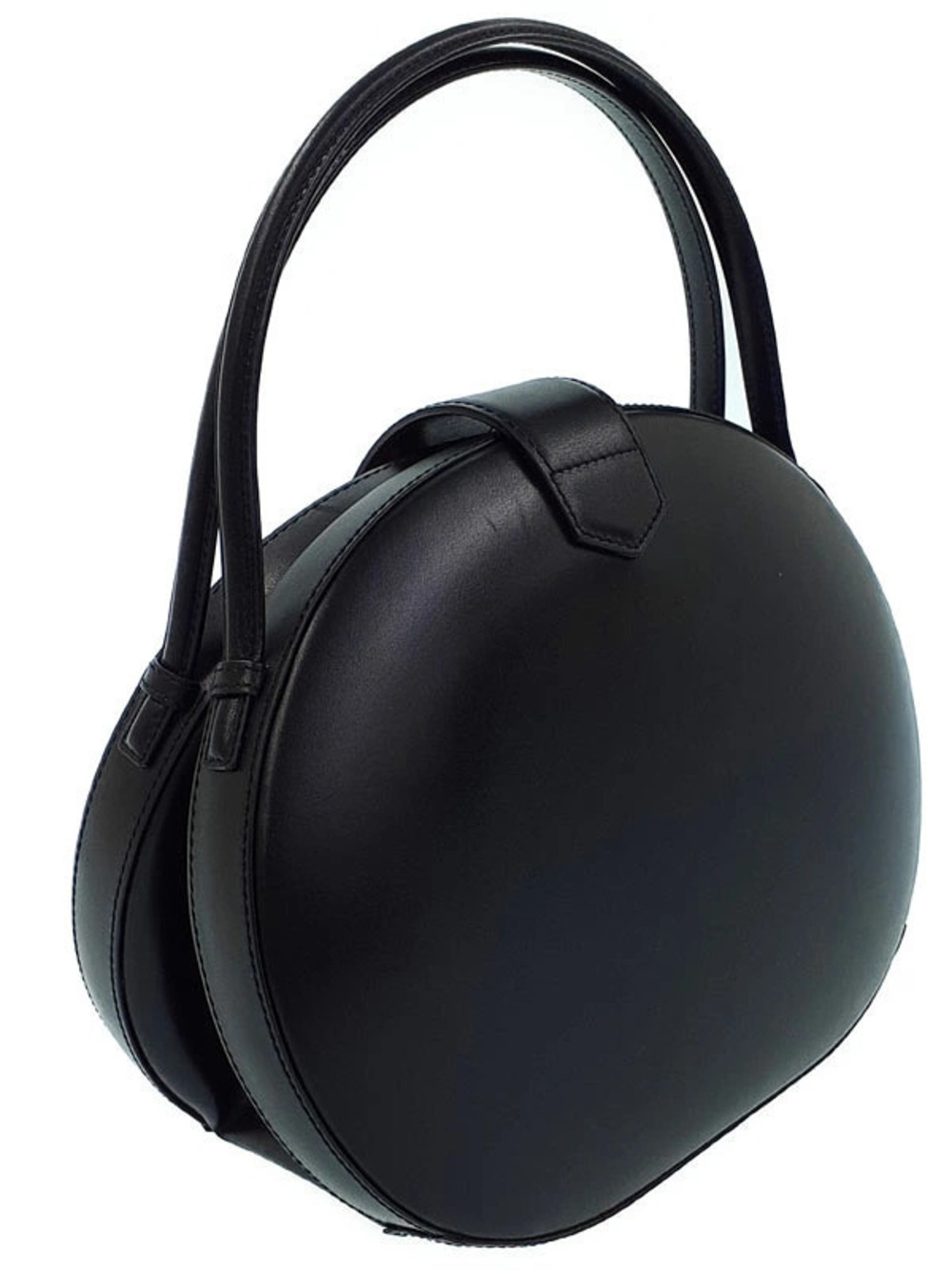 Loewe Handbag Round Black Leather